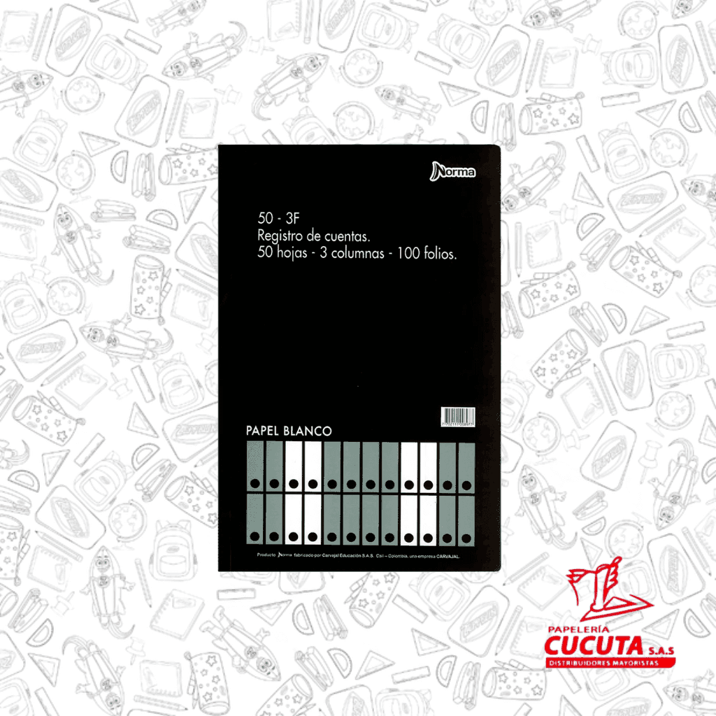 LIBRO CONTABILIDAD 50-3F NORMA R/F 500897