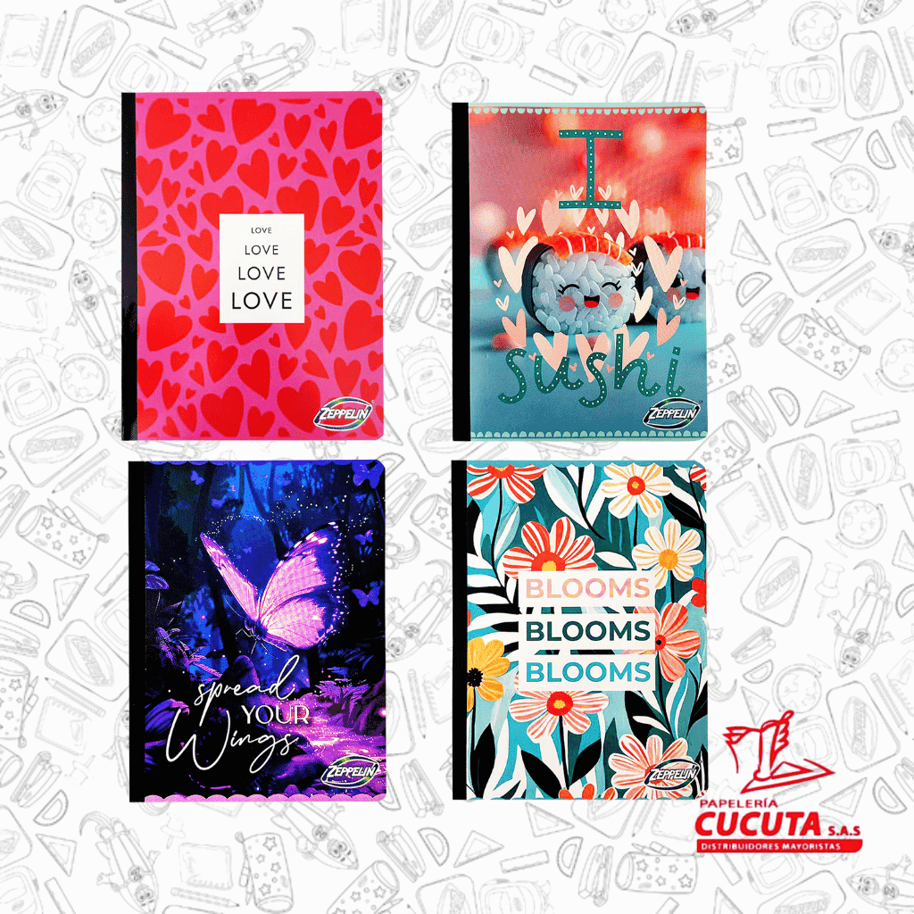 CUADERNO COSIDO X 50 HJ -1 ZEPPELIN CN PCX144 vista 3