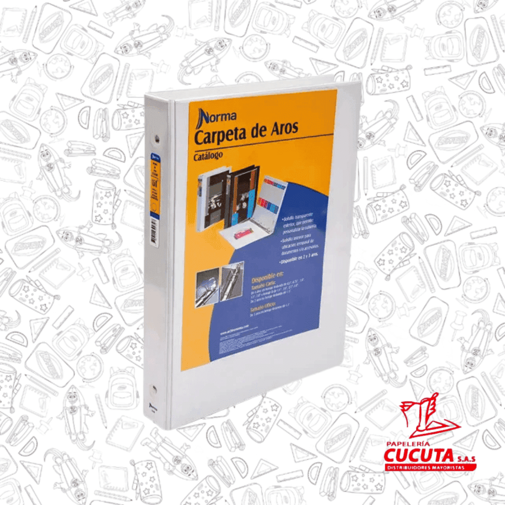 FOLDER 1 1/2 OFICIO BLANCO NORMA