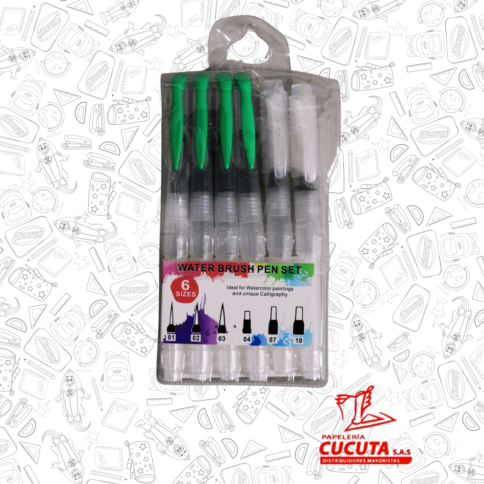 PINCEL ACUARELA X 6 R/F 0166   DE0166