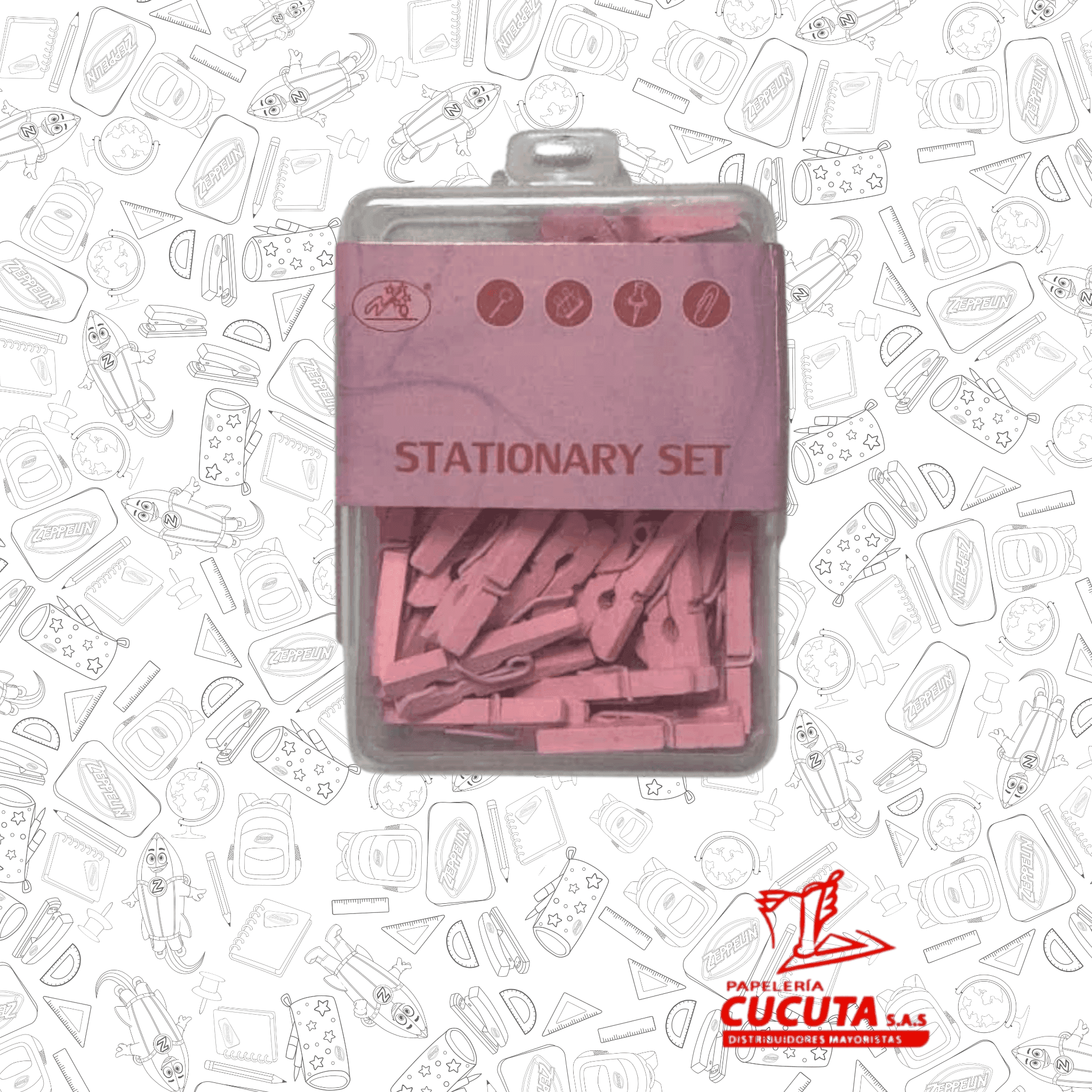 PINZA CLIP COLORES EN CAJA ACRILICA vista 4