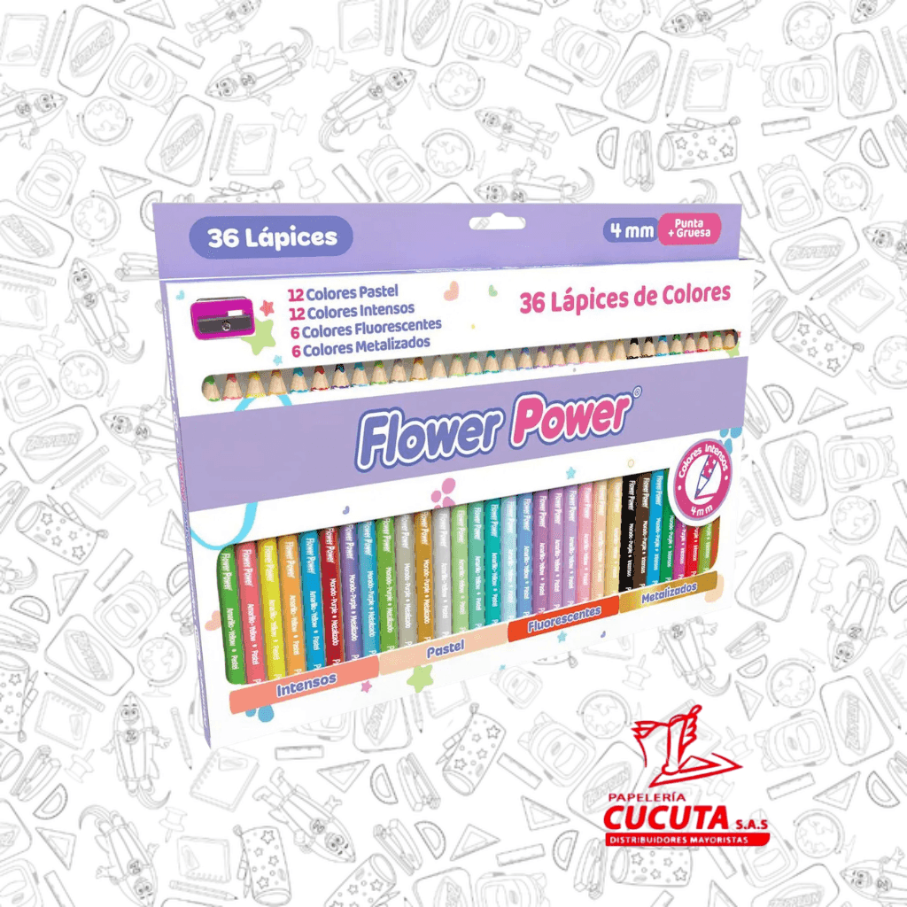COLORES X 36 FLOWER POWER PRIMAVERA
