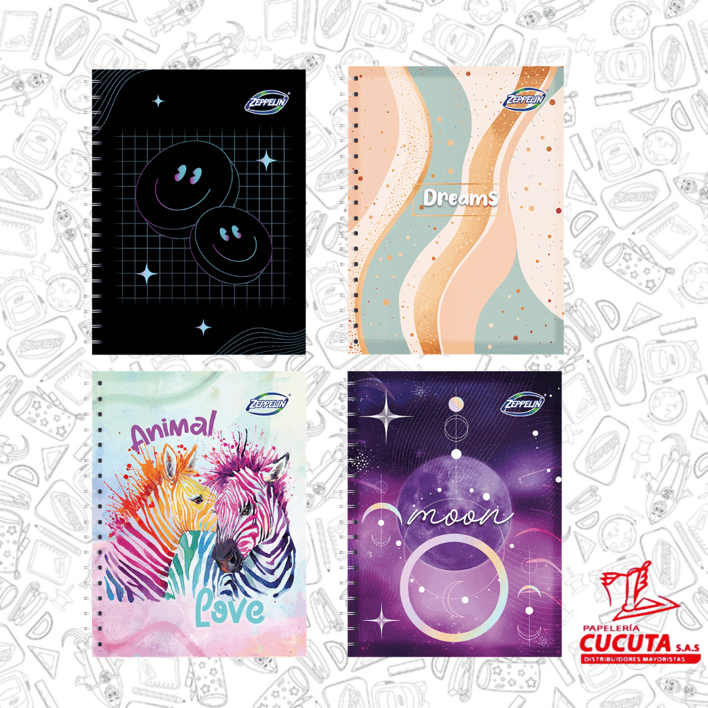 CUADERNO 95 7 MT CUADROS MUJER ZEPPELIN NUEVO PC36