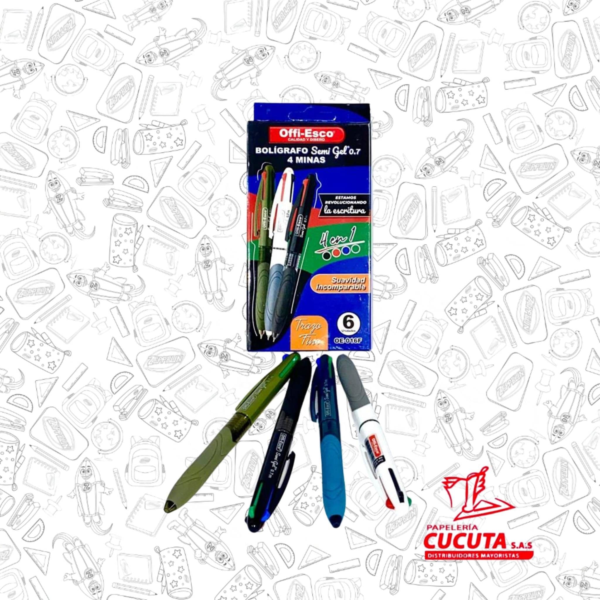 BOLIGRAFO OFFIESCO  OE-016F 4 MINAS