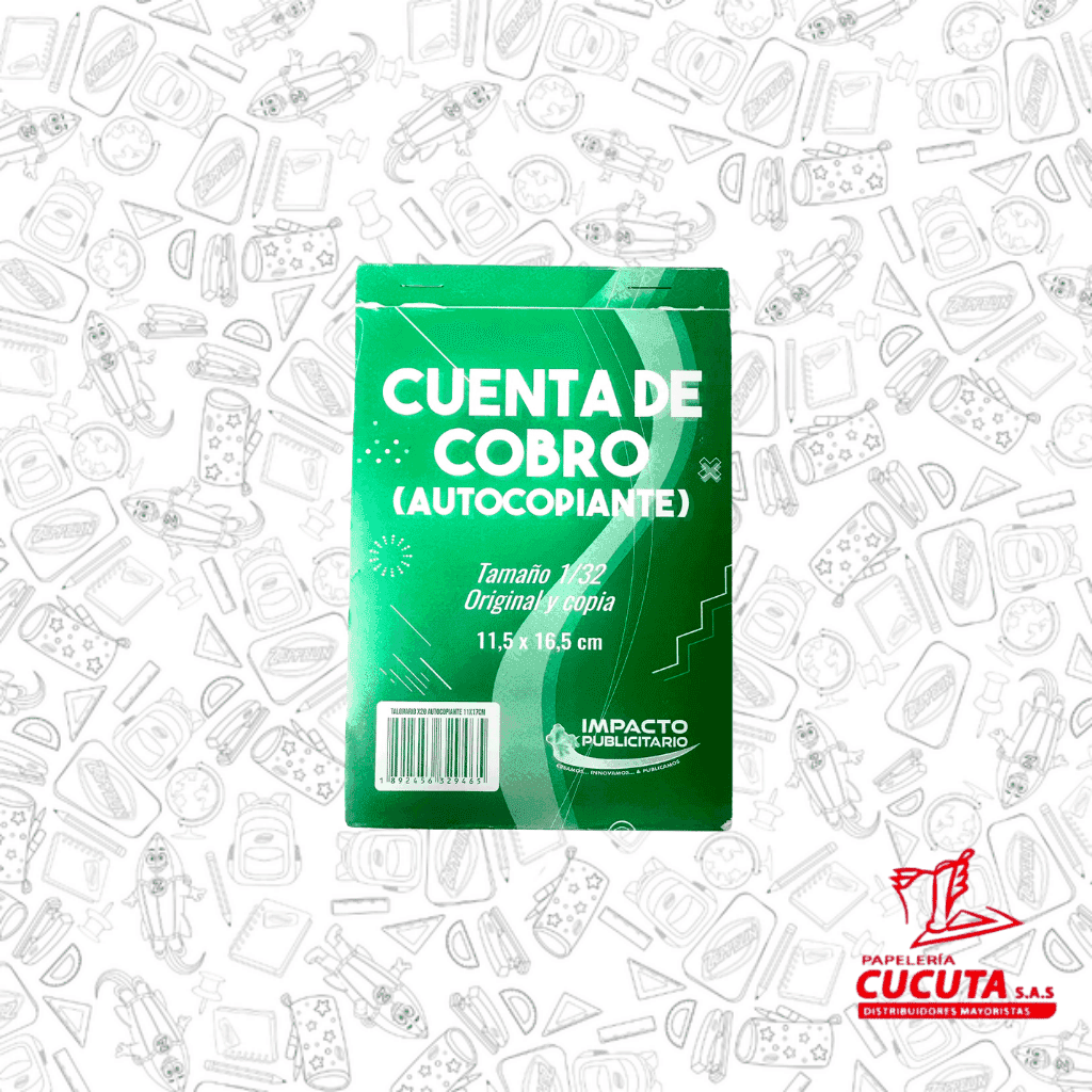 FACTURERO AUTOCOPIANTE PQÑ IMPACTO PUBLICITARIO