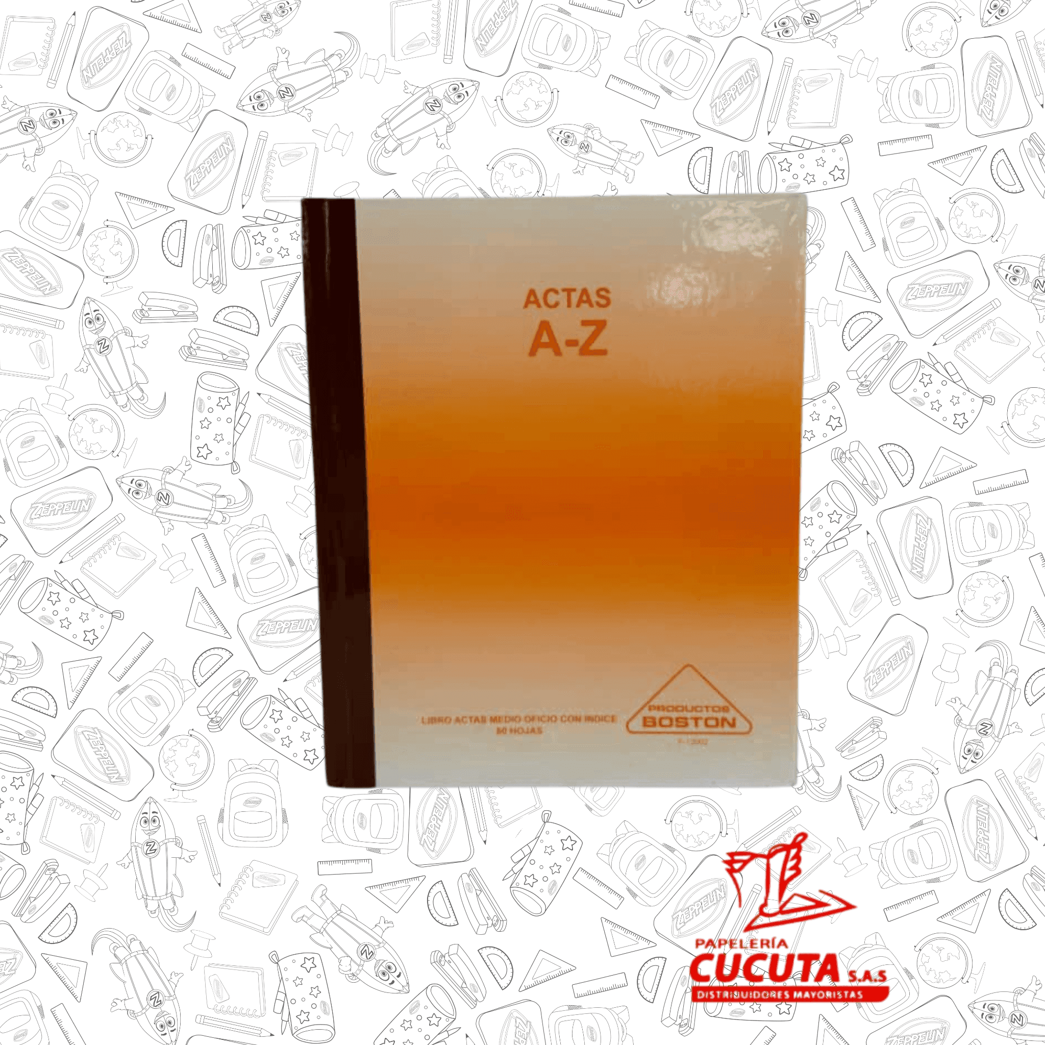 LIBRO ACTAS 1/2 OFICIO 80 HJ A-Z BOSTON
