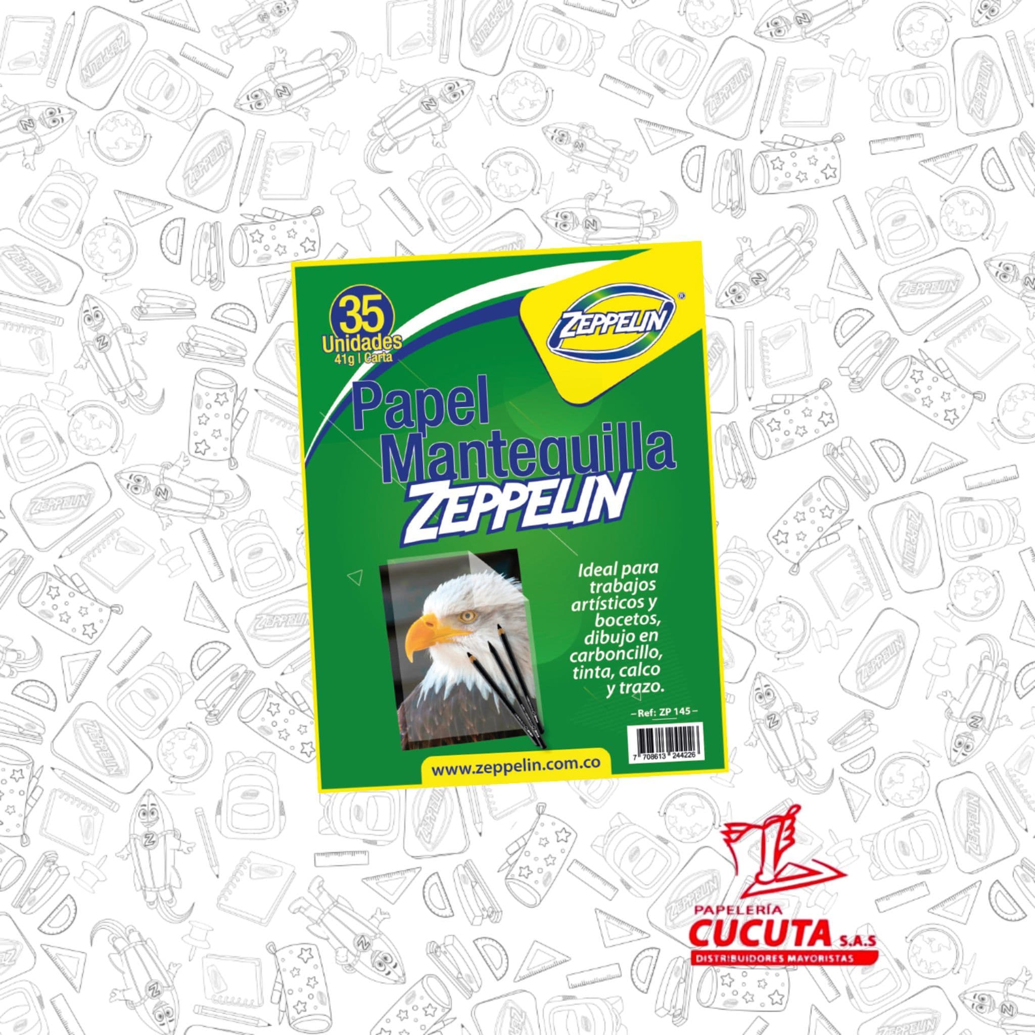 BLOCK MANTEQUILLA CARTA ZEPPELIN Y CANSON