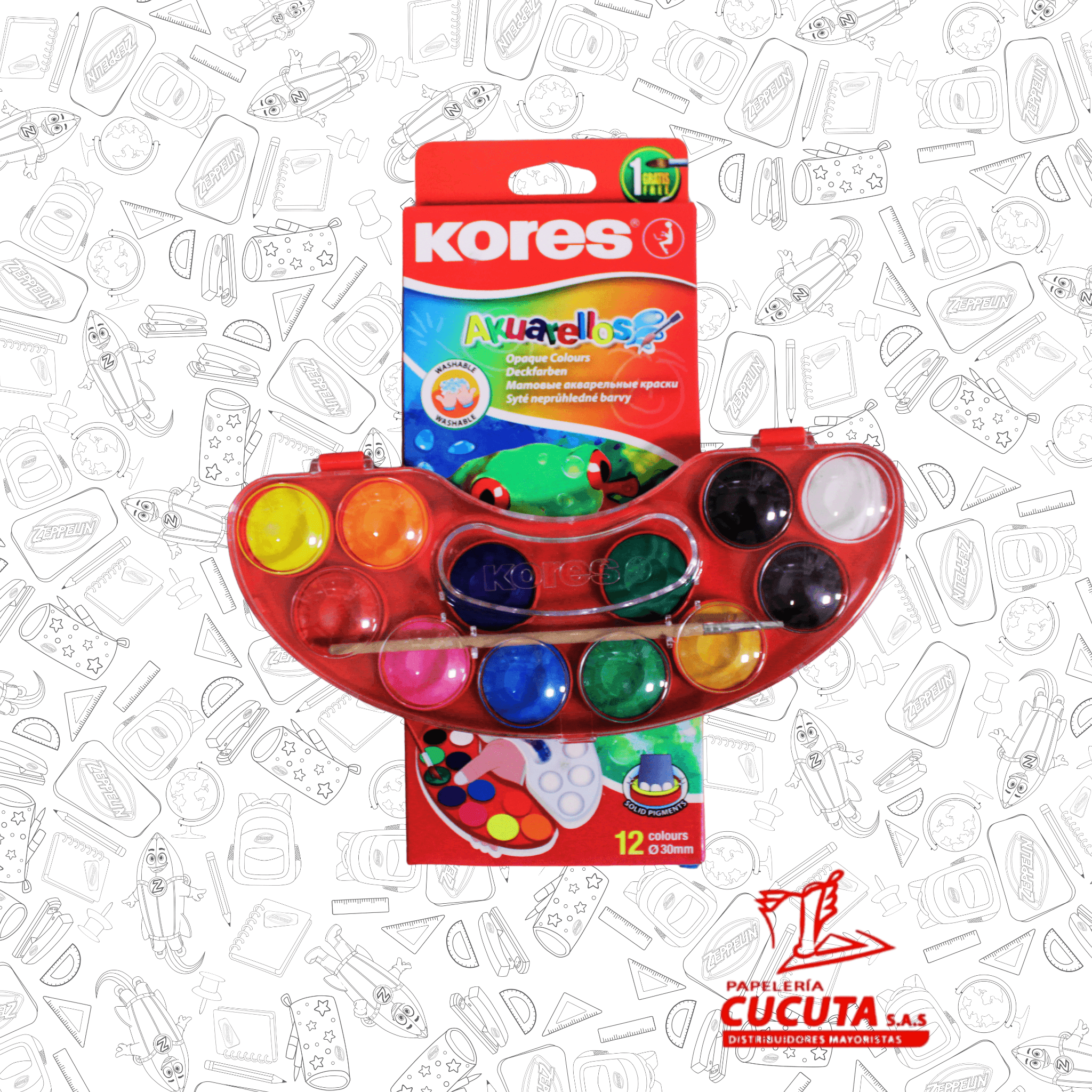 SET AKUARELA X 12 KORES