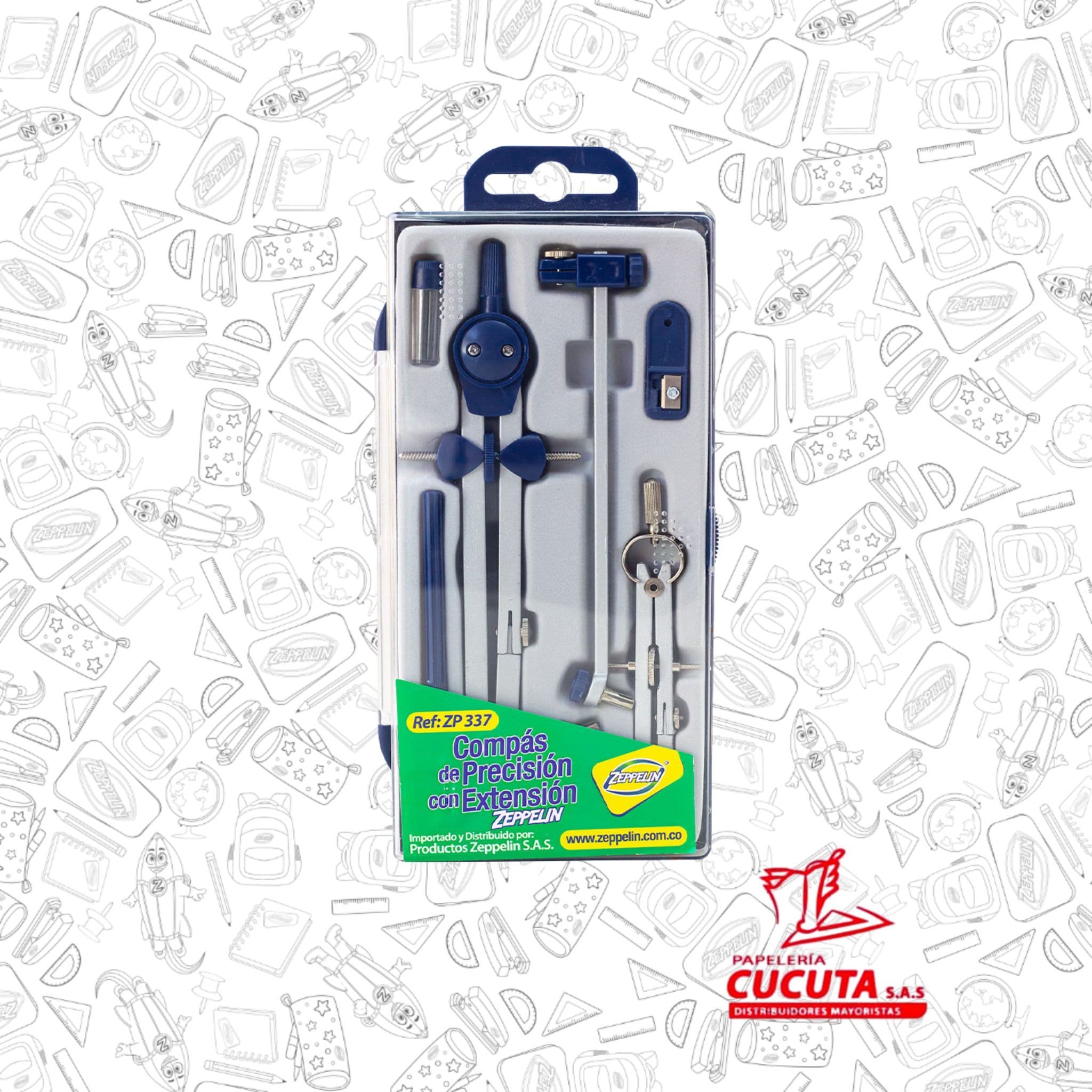 COMPAS CON EXTENCION DE PRECISION ZP 337 ZEPPELIN