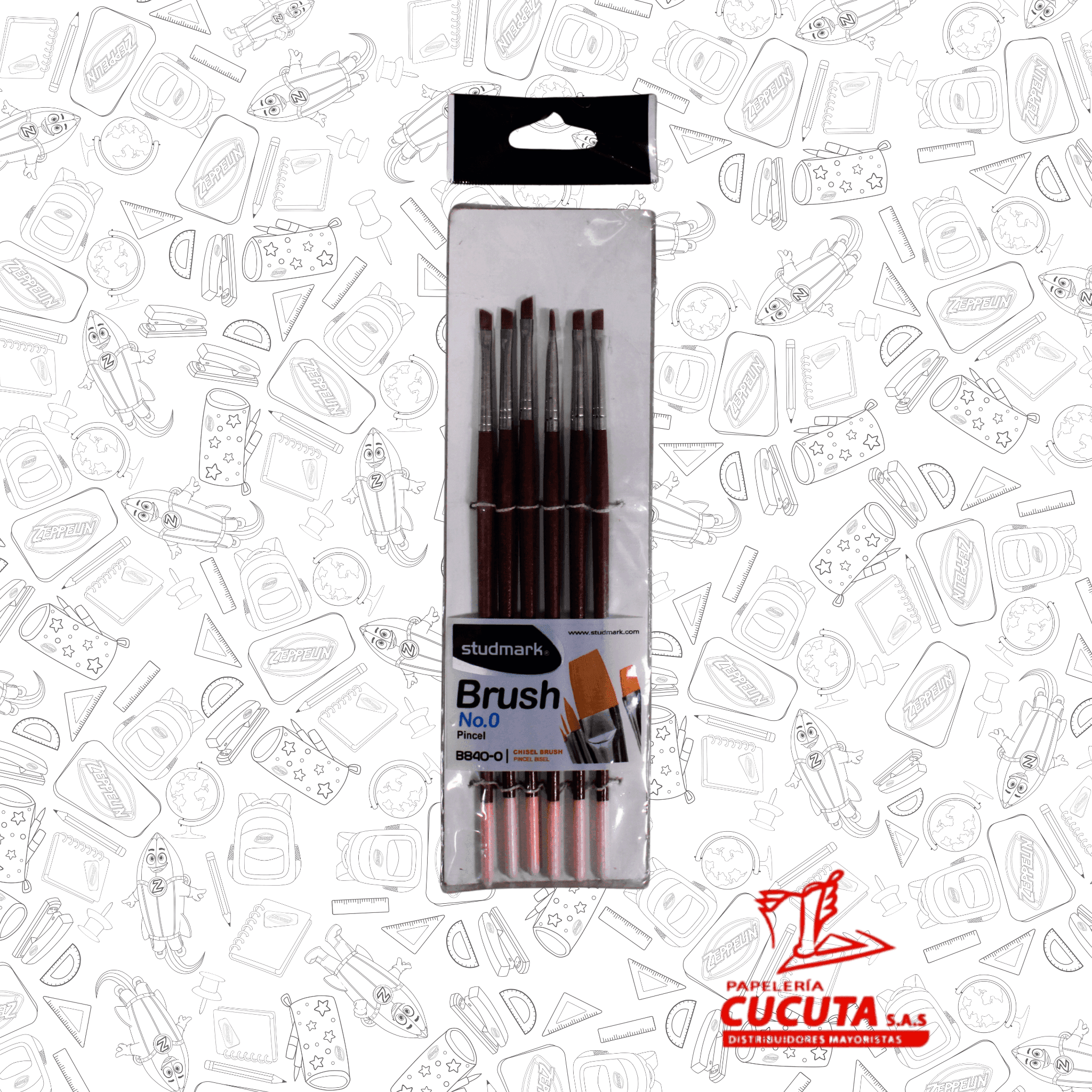 PINCEL DIAGONAL X 6 R/ 840-0
