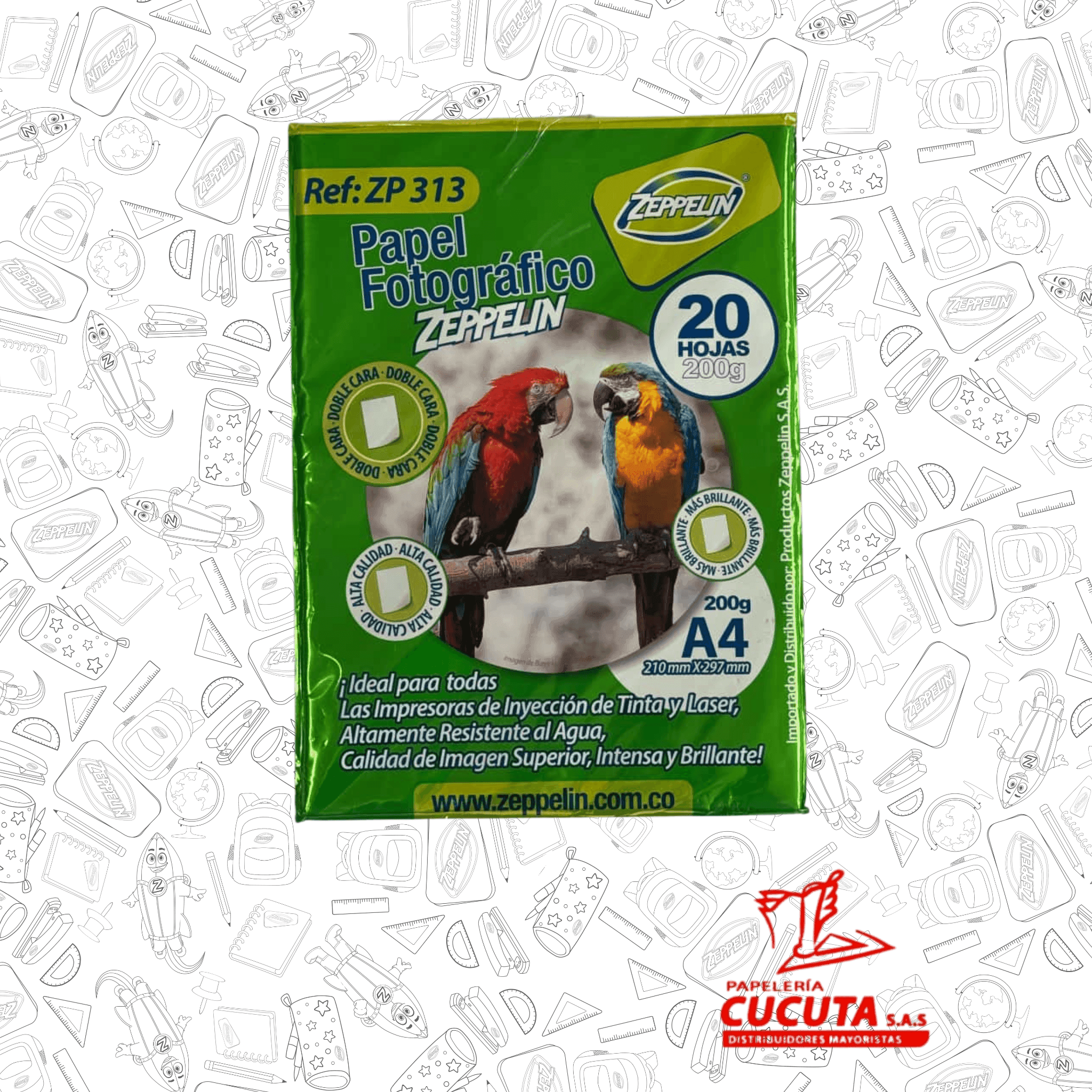PAPEL FOTOGRAFICO DOBLE CARA 200 G ZP 313 ZEPPELIN