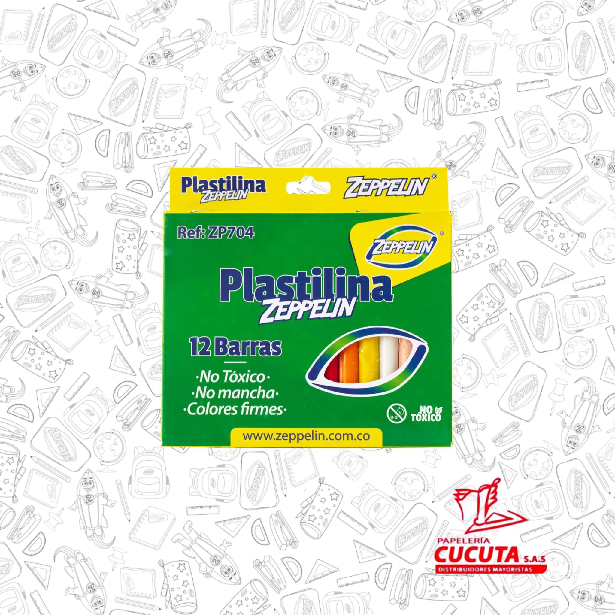 PLASTILINA JUMBO ZP 704 ZEPPELIN X 12 PC X60