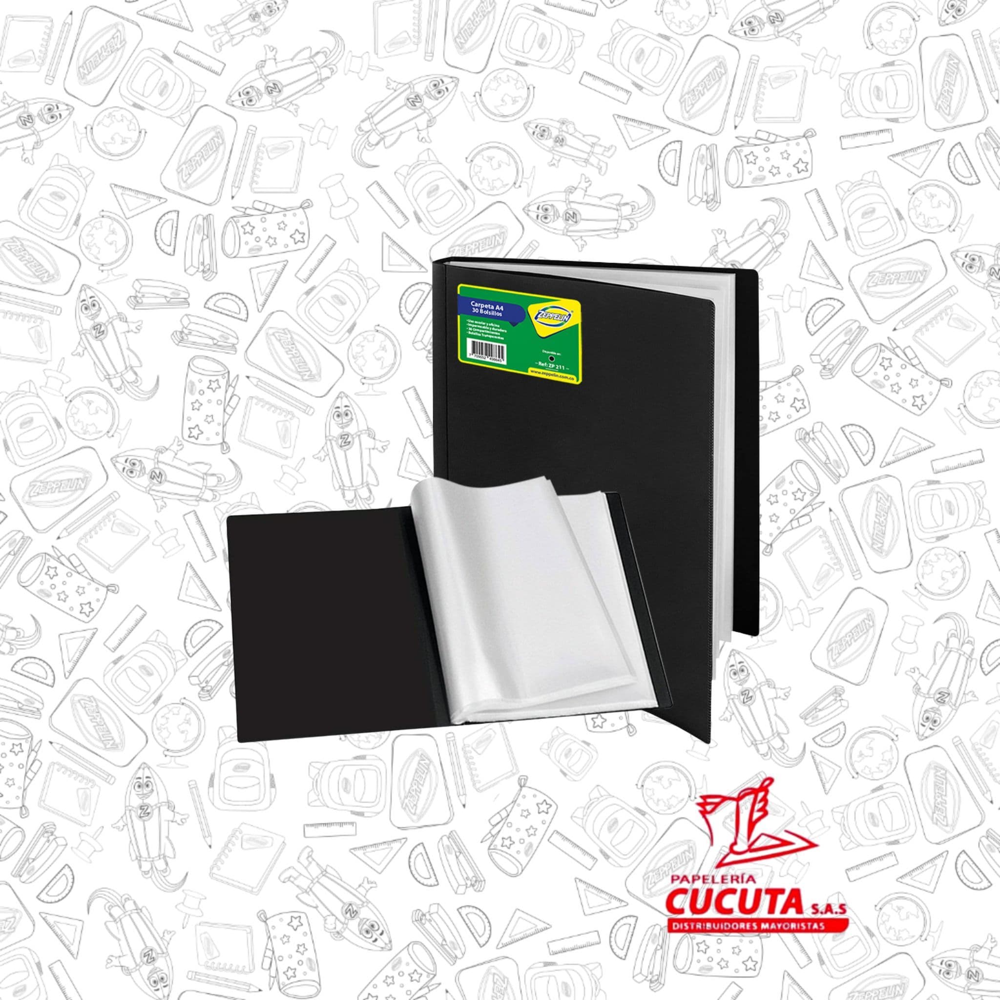 CARPETA 30 BOLSILLOS ZP211 ZEPPELIN Y 5030