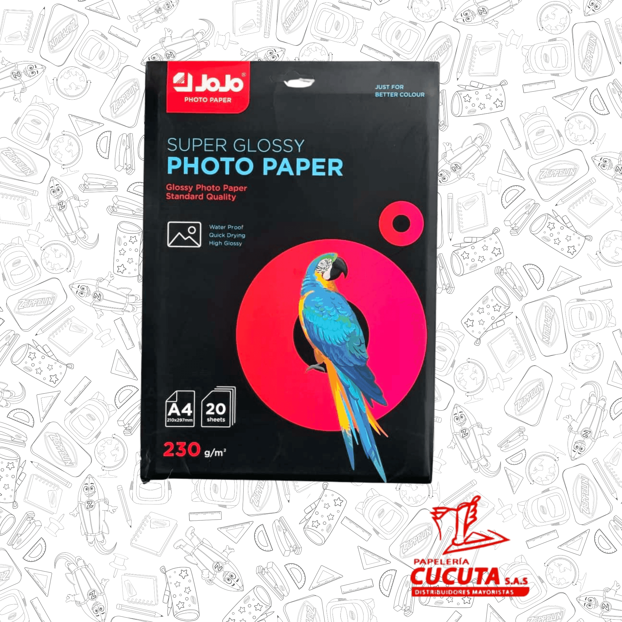 PAPEL FOTOGRAFICO 230 GR X 20 R/F CM-0501 JA-3017