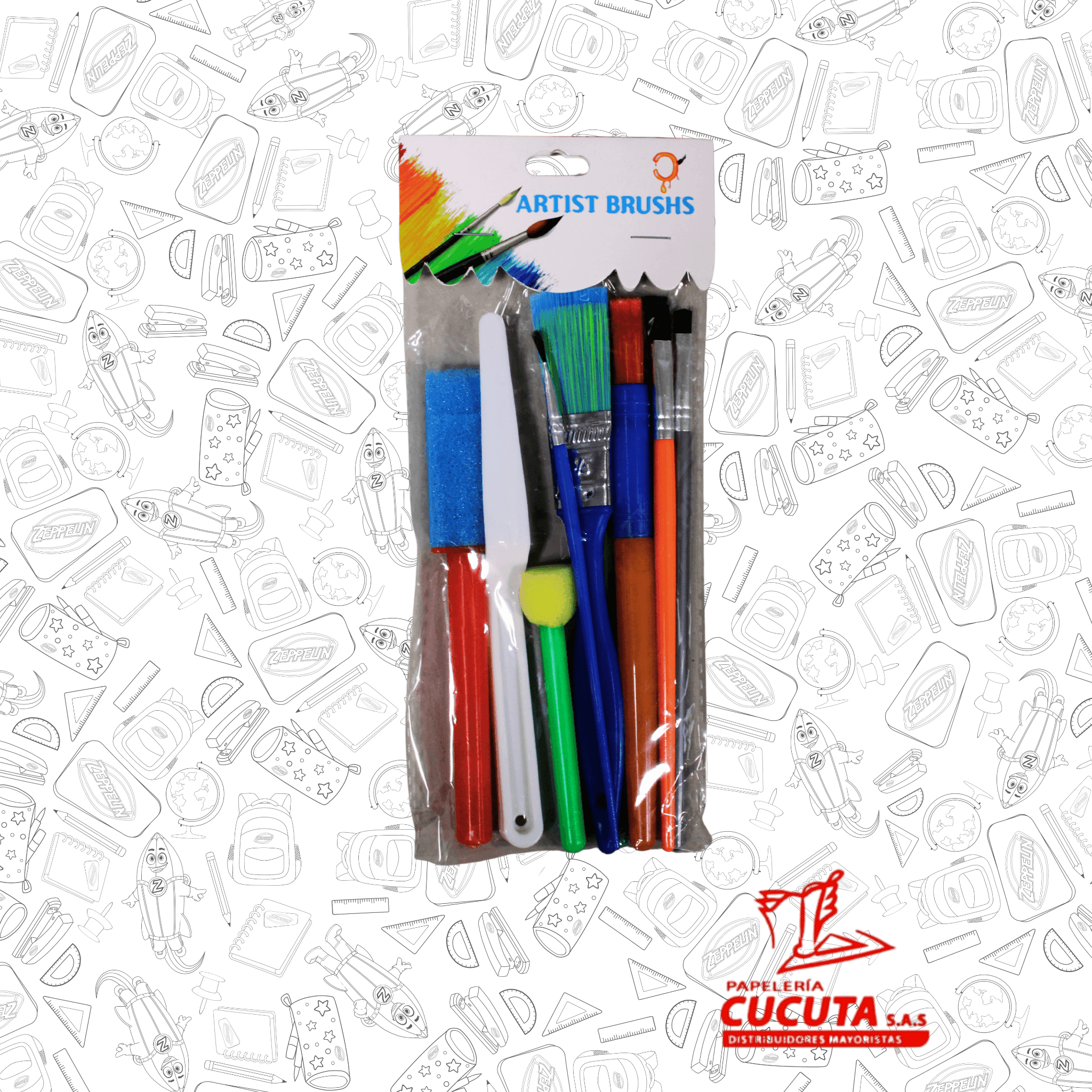 JUEGO BROCHAS Y PINCELES R/F 0501 / 192 / 047