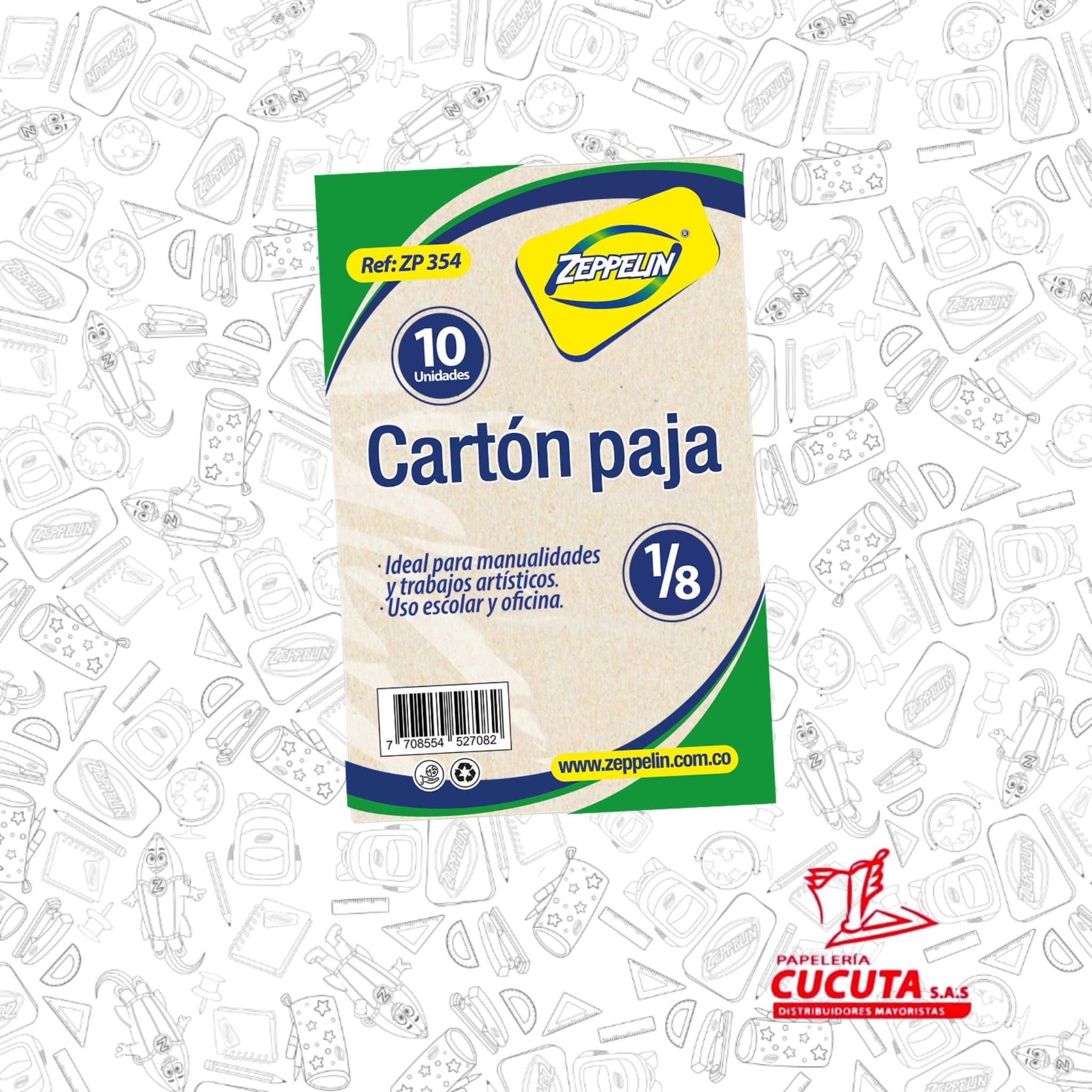 CARTON PAJA X 10 UN 1/8 ZP 354