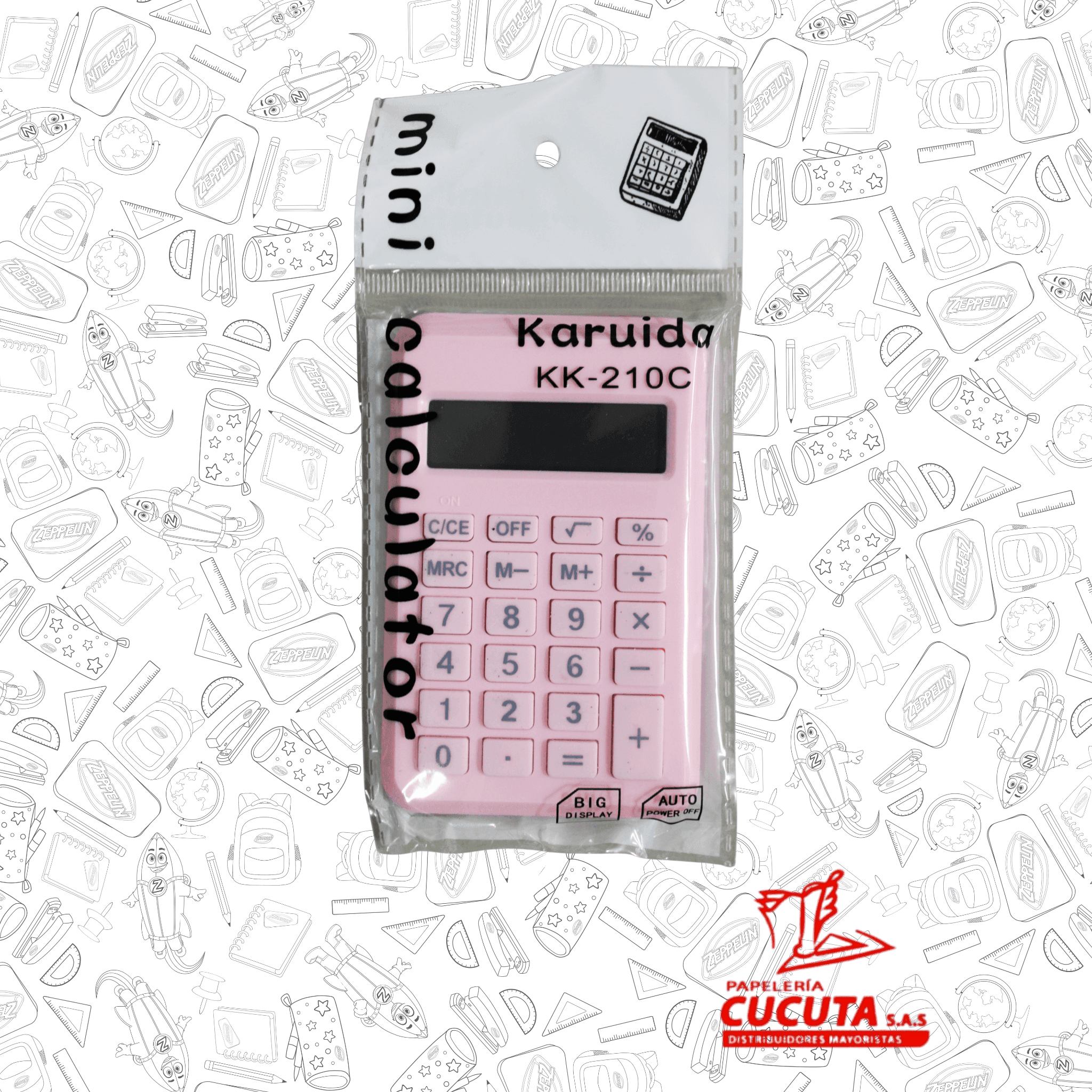CALCULADORA 8 DG PÑA R/F KK-210 C COLORES