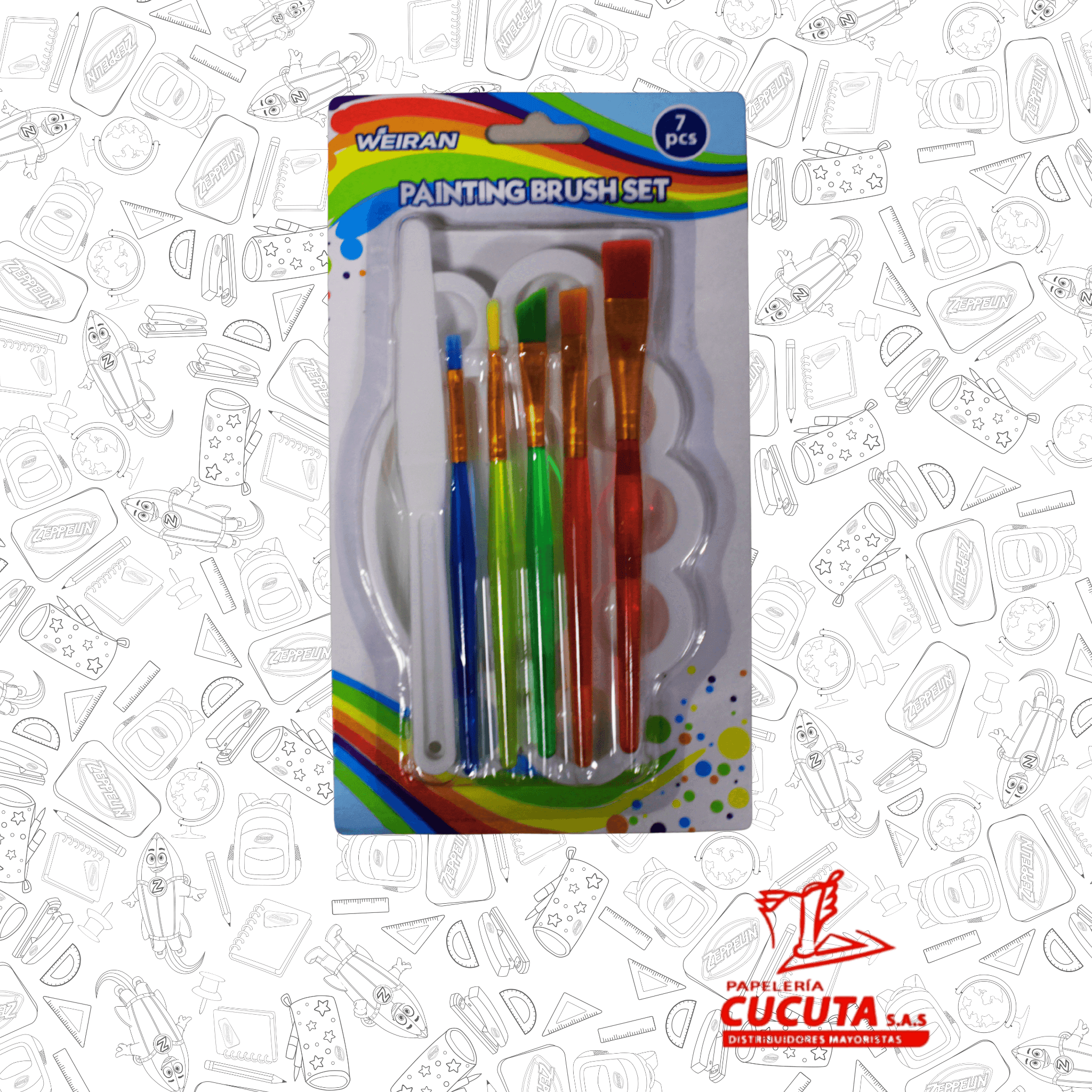 PALETA CON PINCELES Y ESPATULA R/F 0117-DX 283-7 GEOZ