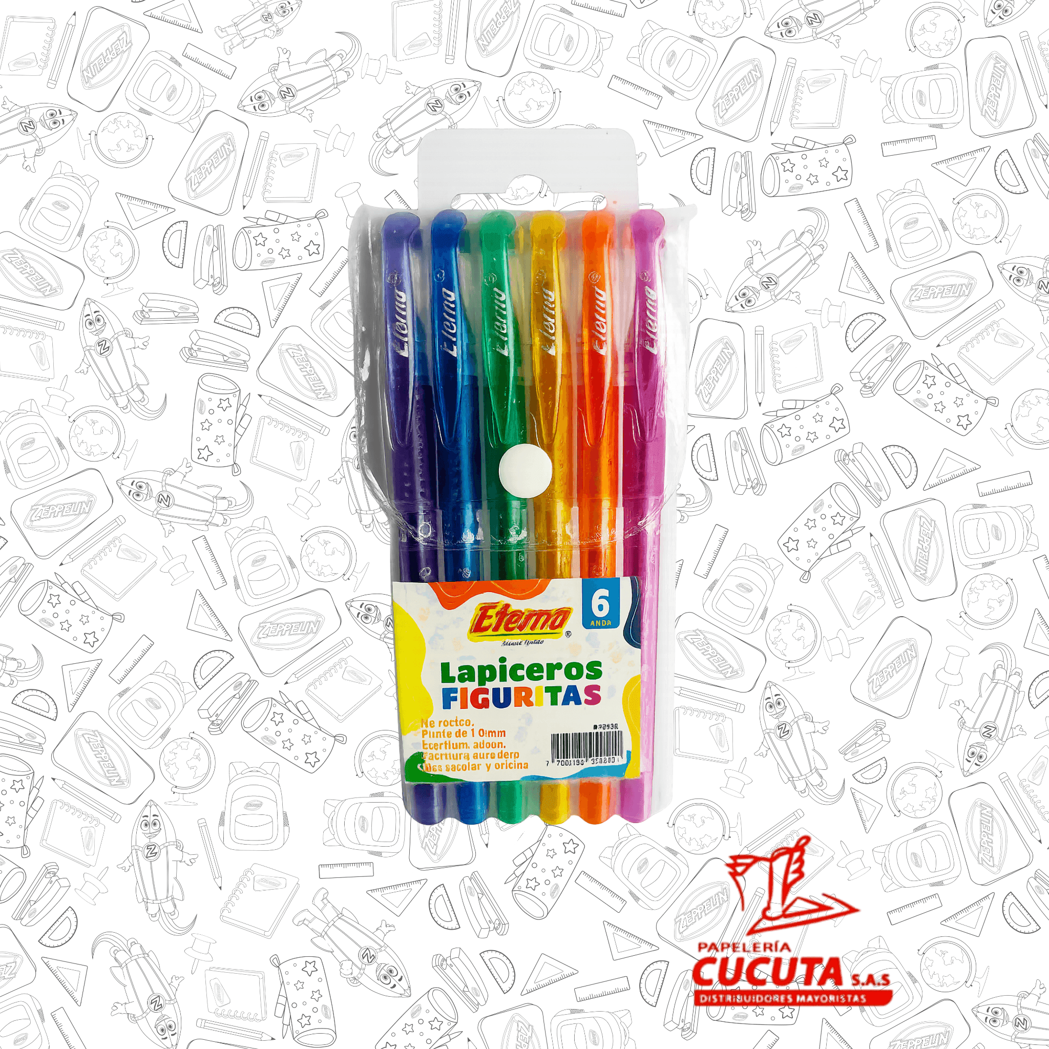 LAPICERO X 6 FRUTAS R/F ET 535 ETERNA