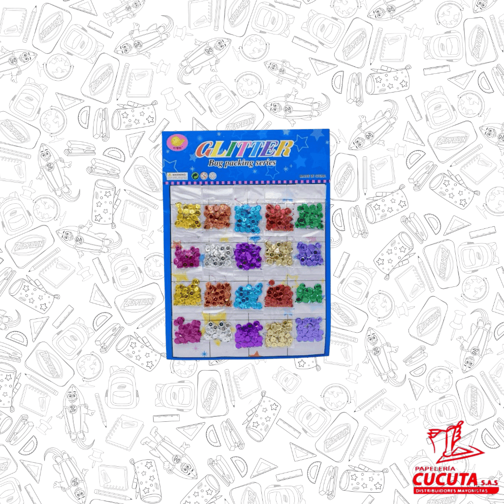 CARTON LENTEJUELAS Y CONFETY R/F MY2873